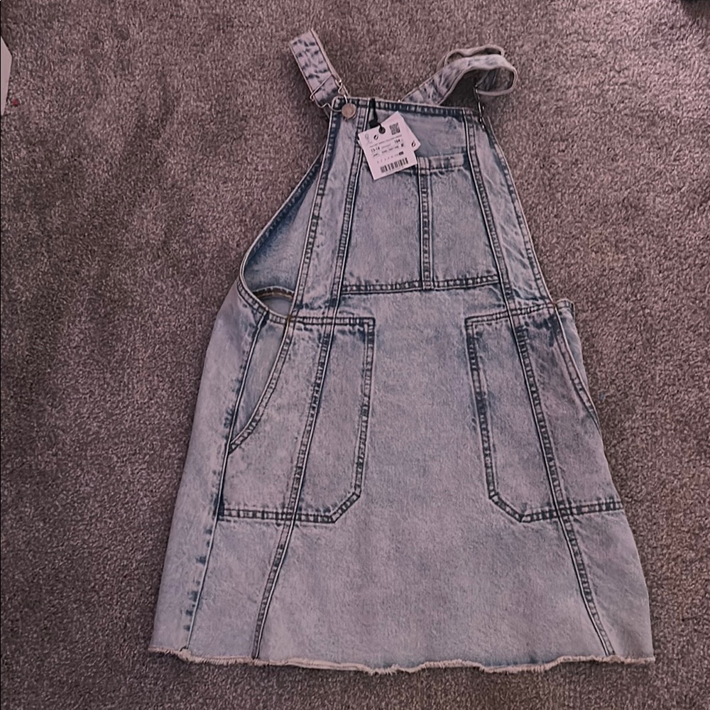 Zara Blue Halter Mini Dress Casual